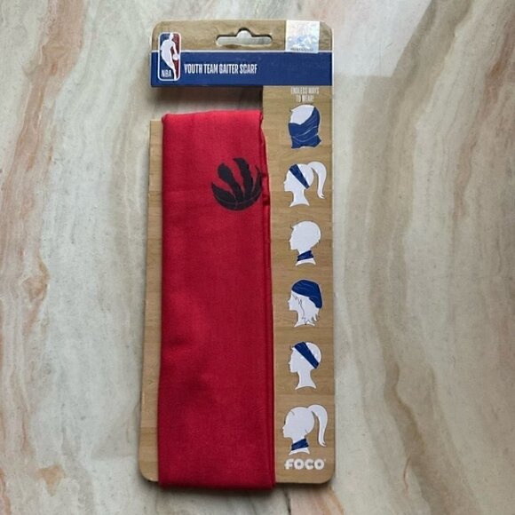 NBA Toronto  RAPTORS Youth Team Gaiter Scarf NWT - Picture 2 of 5
